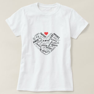 T-Shirt with LOVE Text