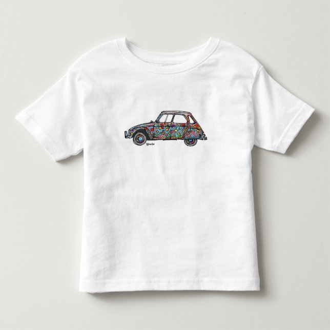 T-shirt with marks Dyane of gebloemde lemon (Front)