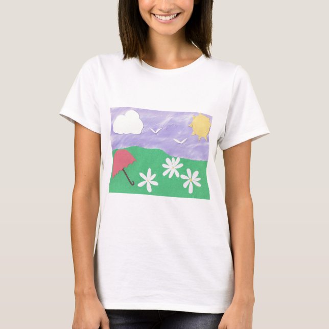 T-Shirt with Nature Scene (Front)