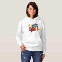 T-shirt with part of puzzle