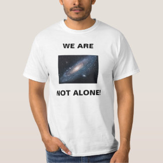 T-Shirt with picture showing galaxy w/ words.