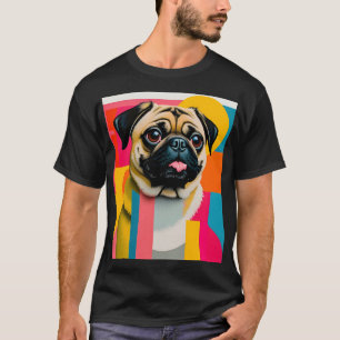 T-shirt with pug
