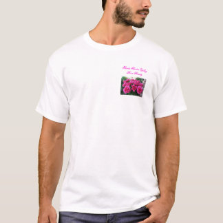 T-Shirt with Small Pink Roses