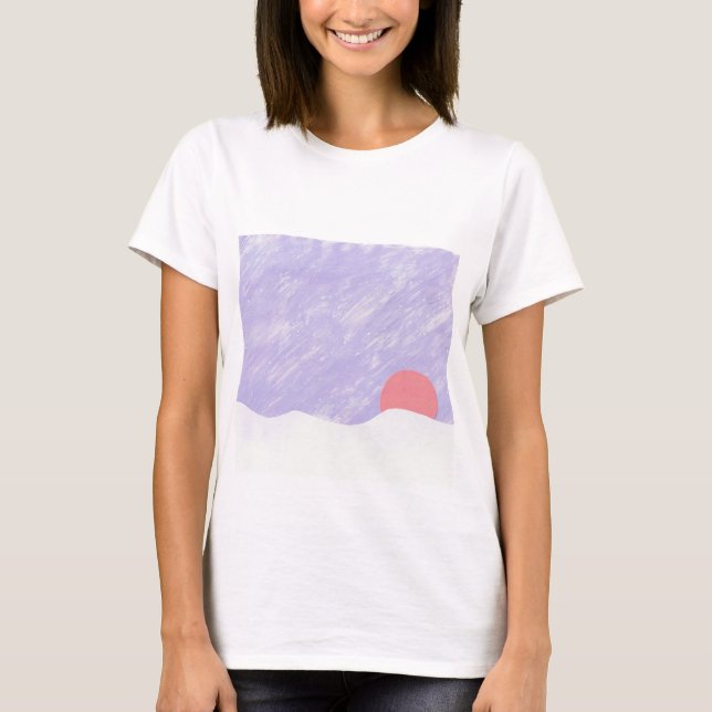 T-shirt with Sunset Design (Front)