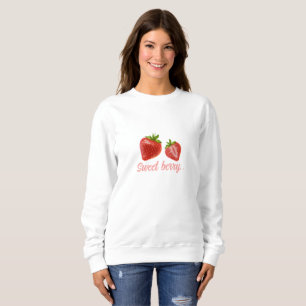 T-shirt with sweet strawberries. sweatshirt