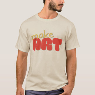 T-SHIRT with text: make art