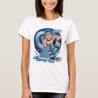 T-shirt with the Aquarius zodiac sign