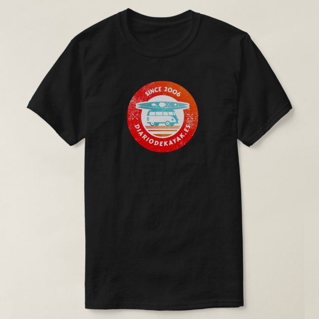 t-shirt with the logo washed of kayak newspaper (Design Front)