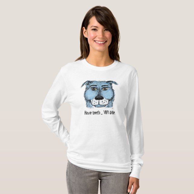T-shirt with warning message (Front Full)