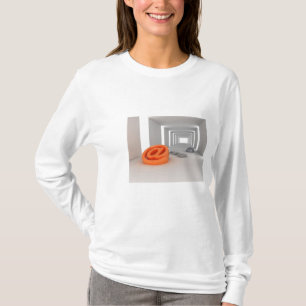 T-shirt with white in colour