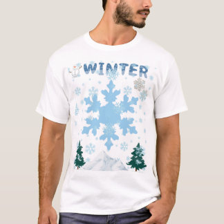 T-Shirt with winter Design