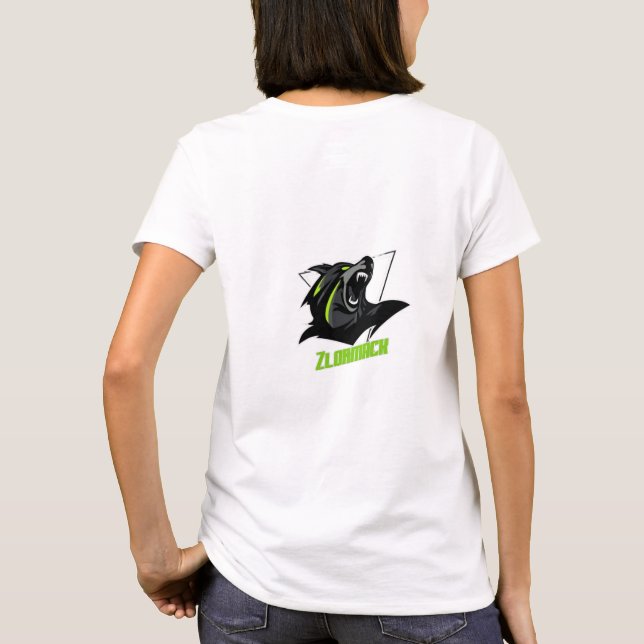 T-Shirt Woman Zlornation - Style Gamer Duplex (Back)