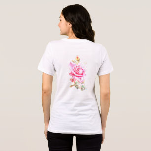 T SHIRT WOMENS BELLA TRI FLOWER DESIGN
