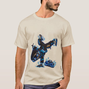 T-Shirt - Zap Breakdance Robot - ASW Universe