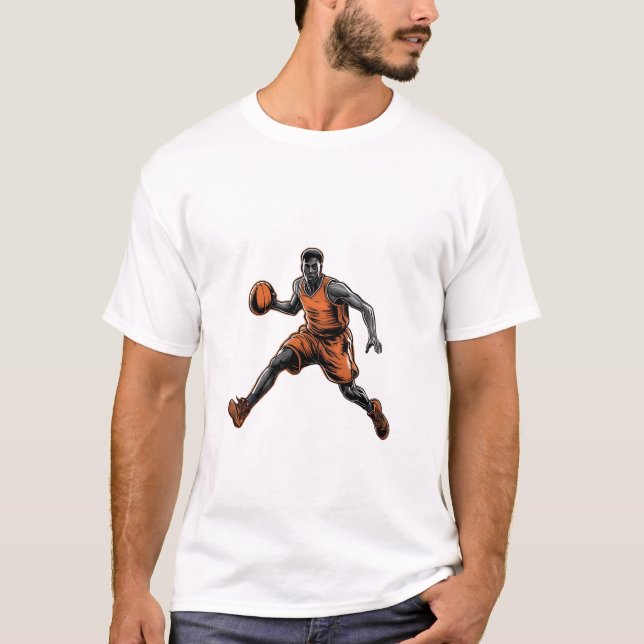 T-Shirtbasketball tshirt ,Personalised Basketball, (Front)