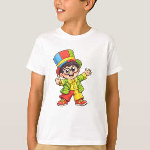 T-ShirtFunny Cartoon Boy T-Shirt – Cute Colourful