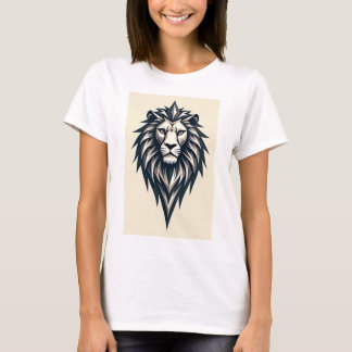 T-ShirtLion Logo: A bold, geometric lion head craf T-Shirt