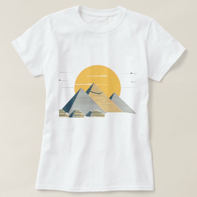 T-ShirtPyramids and Sun Egypt T-Shirt (Design Front)