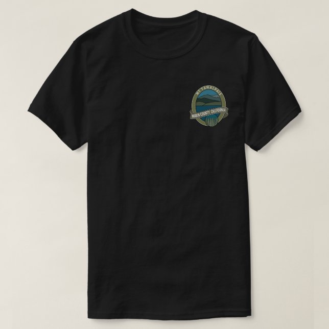 T-shirts Mt Tamalpais Marin County California (Design Front)