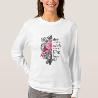 T-shirts  with floral design