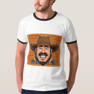 T-shirts with funny cowboy photo 