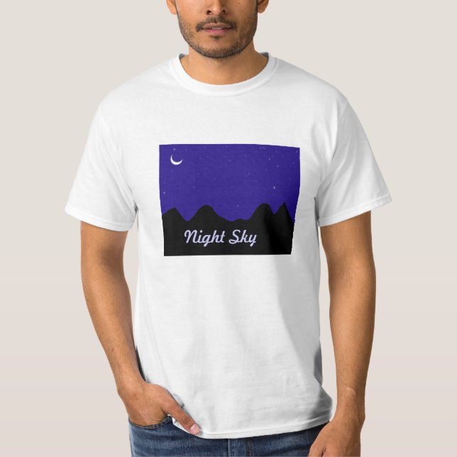 T-Shirts with Night Sky printed (Front)