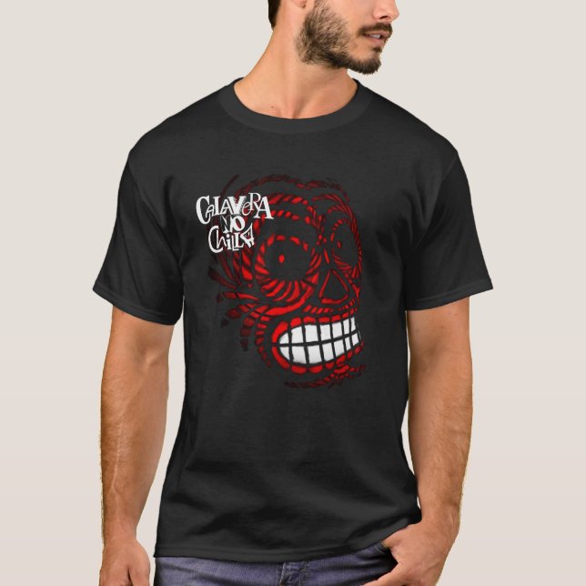 T-shirts with skull drawings for Halloween (Front)