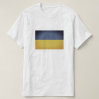 T Shirts with vintage Ukraine flag
