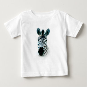 T-shirts with zebra head portrait