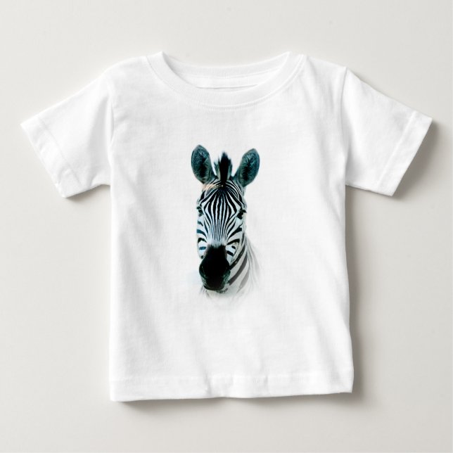 T-shirts with zebra head portrait (Front)