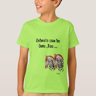 T-Shirts : Zebra's can be Cute Too