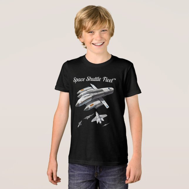 T-ShirtSpace Shuttle Fleet” Tri-Blend Shirt (Front Full)