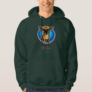 T-ShirtStrong Loyal Guard Dog Portrait Graphic Hoo Hoodie
