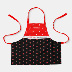 T&T Map with Heart Flag and Your Name Apron