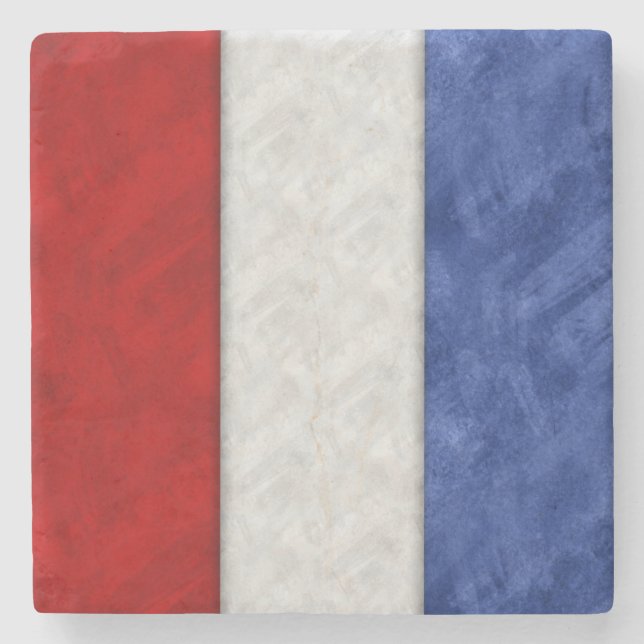 T Tango Watercolor Nautical Signal Maritime Flag Stone Coaster (Front)