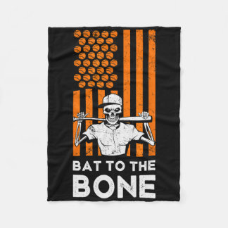 T To The Bone Halloween Sell Skeleton Sell T Usa  Fleece Blanket