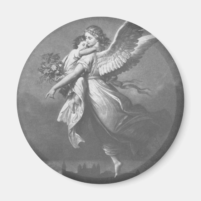 "'T was an angel visted the green earth." Magnet (Front)