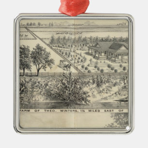 T Winters farm Metal Tree Decoration