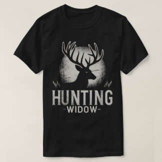 TA114 Funny Deer Hunting Widow Long Sleeve T-Shirt