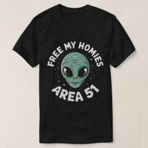 TA24-Alien Free Area 51 Funny T-Shirt