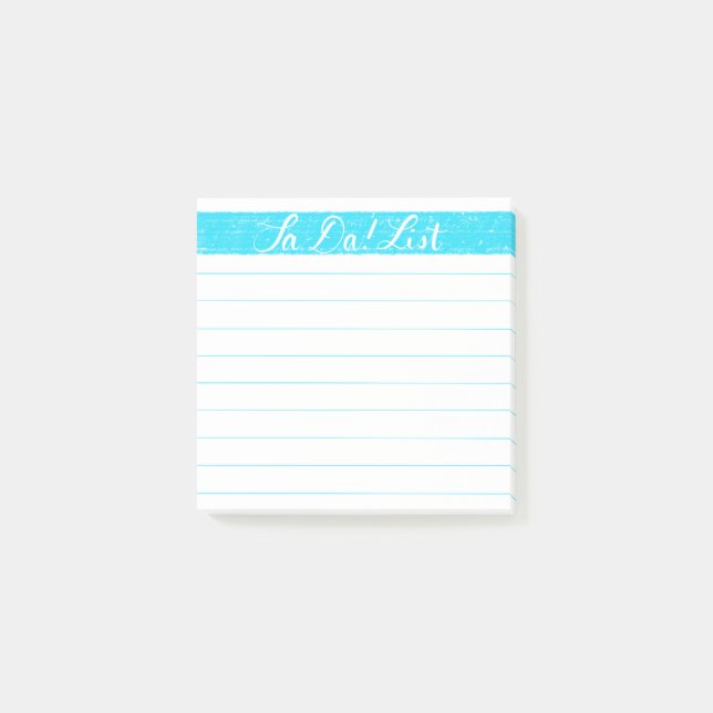 Ta-Da! List/Checklist Notes, Handlettered Post-it Notes (Front)
