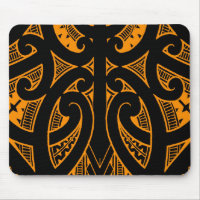 Ta Moko traditional Maori tattoo design koru shape