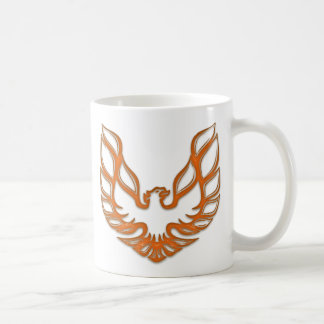 TA Orange Glass Mug - White