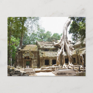 ta prohm angkor postcard