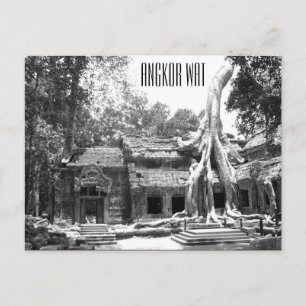 ta prohm angkor postcard