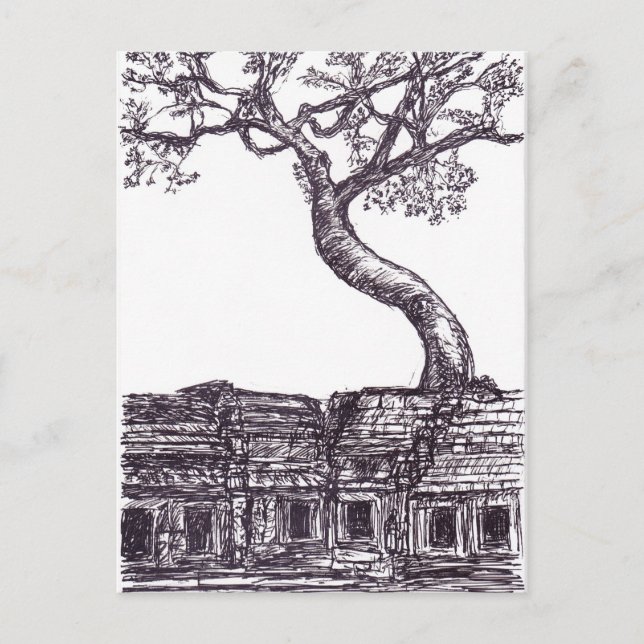 Ta Prohm, Siem Reap Postcard (Front)