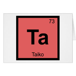 Ta - Taiko Music Chemistry Periodic Table Symbol