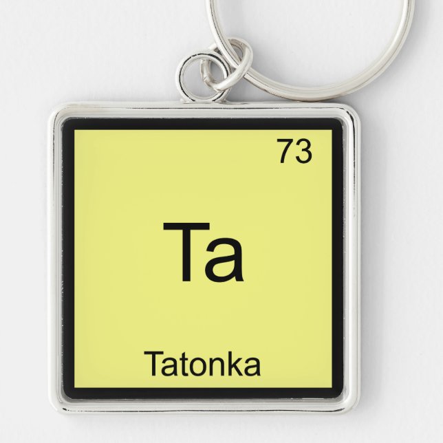 Ta - Tatonka Funny Chemistry Element Symbol Tee Key Ring (Front)