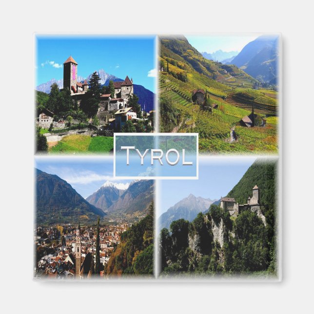 TAA001 TYROL TrentIno Alto Adige  Italy, Fridge Magnet (Front)