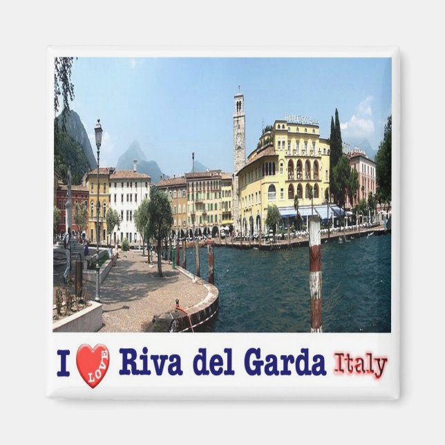 TAA024 RIVA DEL GARDA I Love, Lake View, Fridge  Magnet (Front)